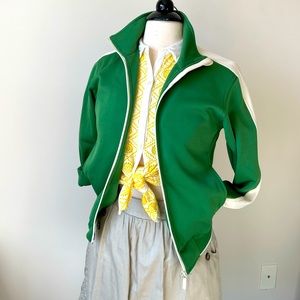 FINAL SALE $9 // UNIQLO Vintage Green Zippered Jacket Size Small
